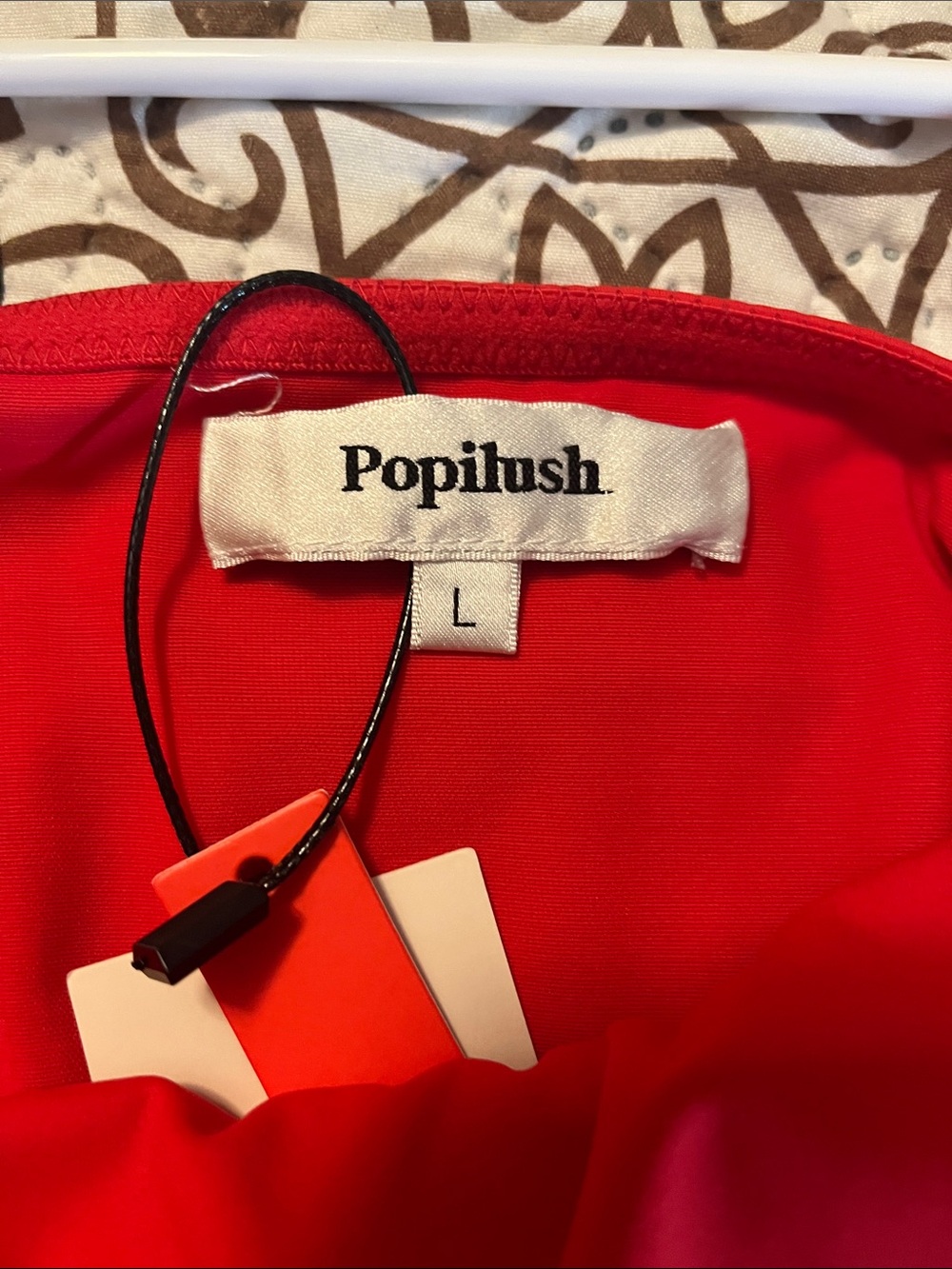 Popilush Red Shapewear Thong Bodysuit - Picture 7 of 10